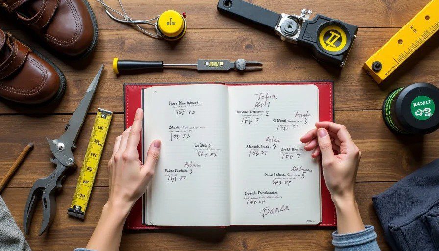 $500 old house tool kit flat lay