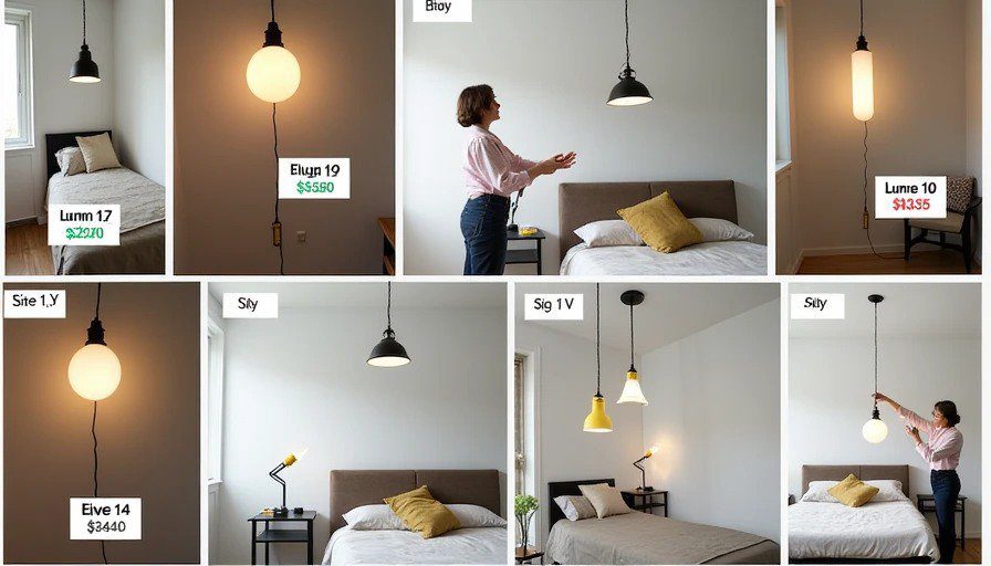 Renter-friendly lighting options side by side 7 plug-in pendant lights comparison