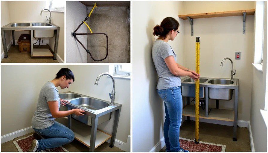 Mudroom dog wash station installation steps