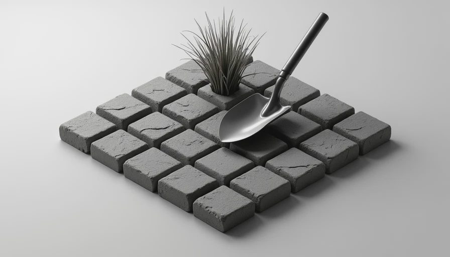 Illustration for landscaping edging bricks