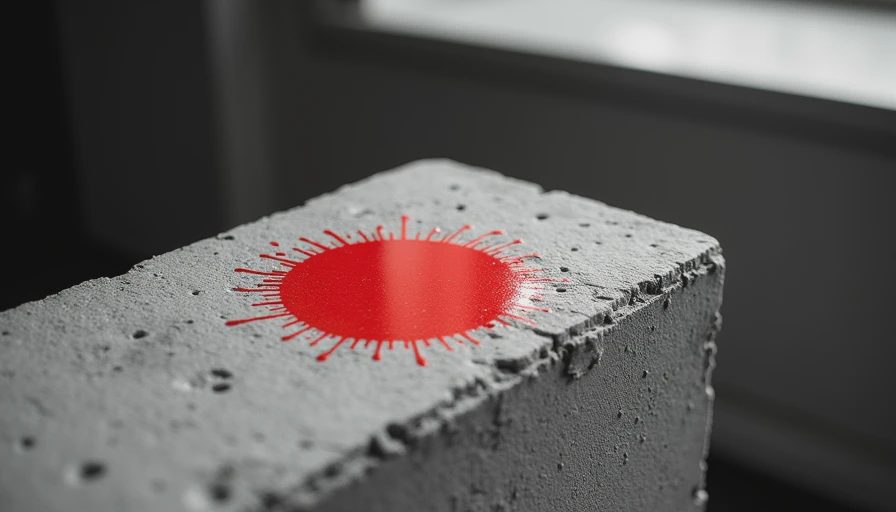 Visual context for concrete block walls construction