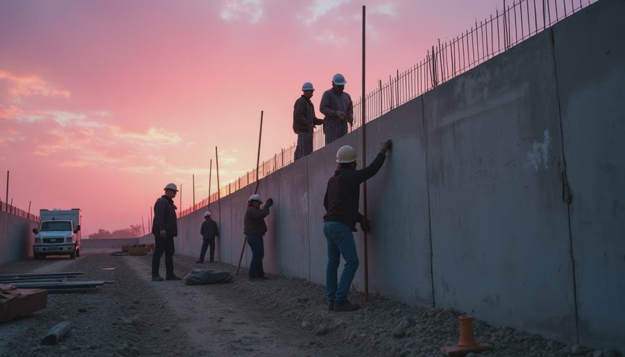 Visual context for reinforcing foundation walls