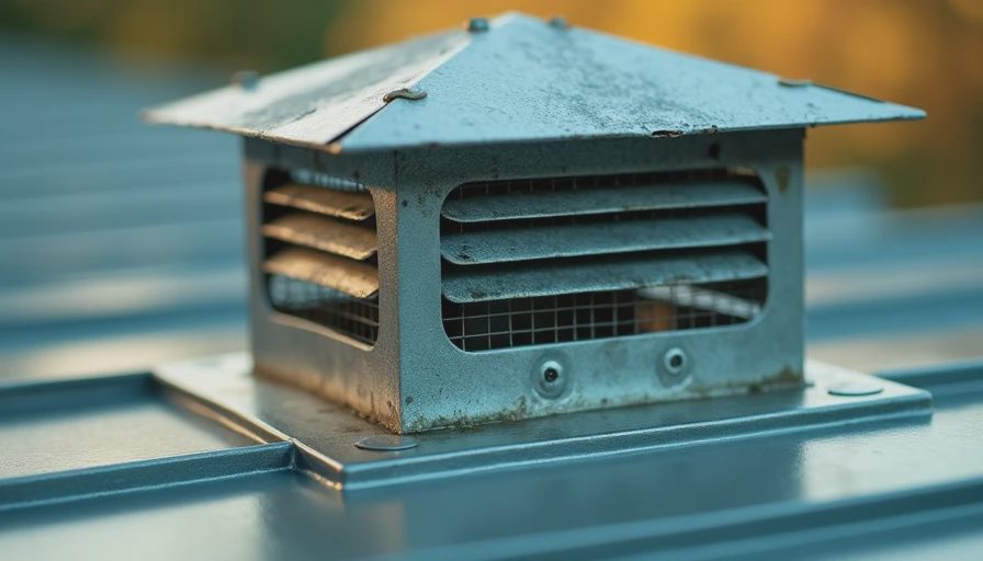 Visual context for bathroom vent roof cap