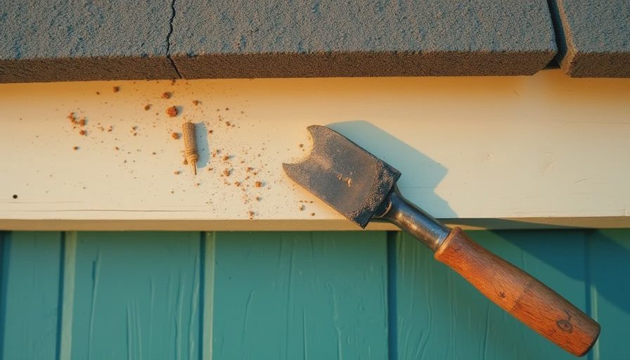 Illustration for repairing soffit