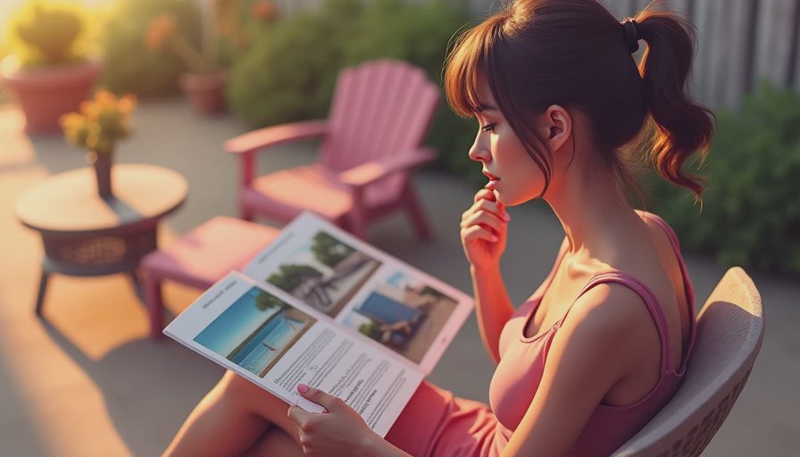 Visual context for patio furniture sets