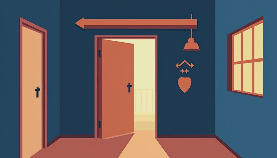 Visual context for how to secure sliding doors