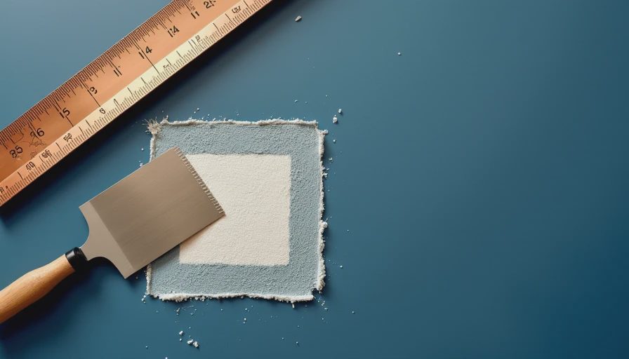 Visual context for putty knife