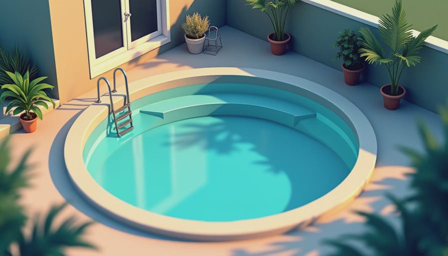 Visual context for inflatable pool